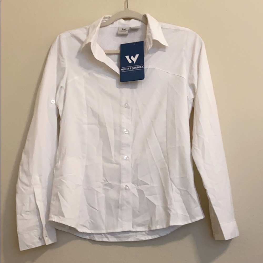 Hiking women White Blouse